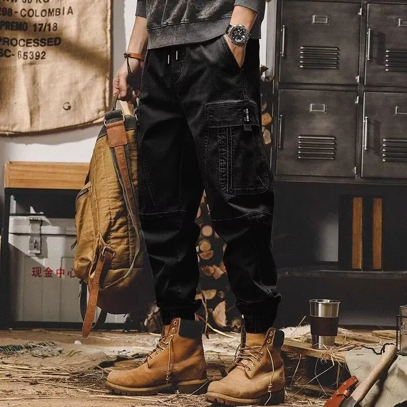 

Jeans men's toe-strapping stretch trend casual outfit pants