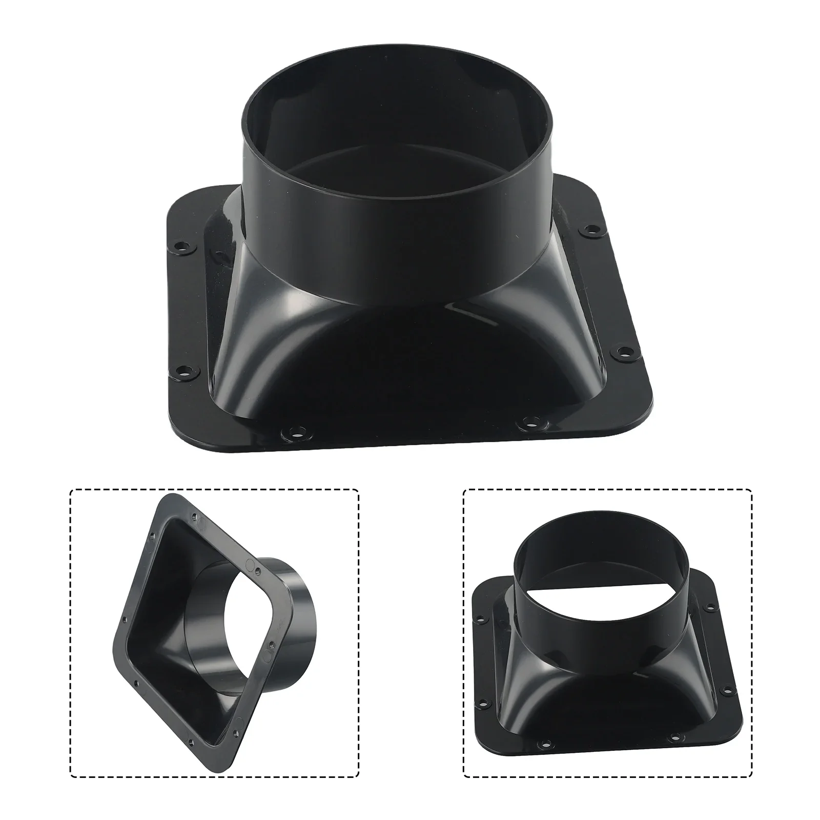 

100MM-200MM ABS Wall-Flange Connector For Ventilation Pipe Air Ducting Exhaust Pipe Connection Outlet Air Pipe Connector