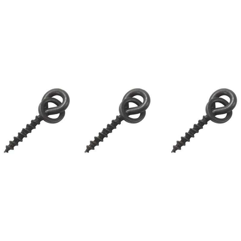 Fishing Accessories 50pcs Carp Fishing Boilie Screw with Solid Ring Bait Tool Chod Rigs Carp Fishing Hair Tackle