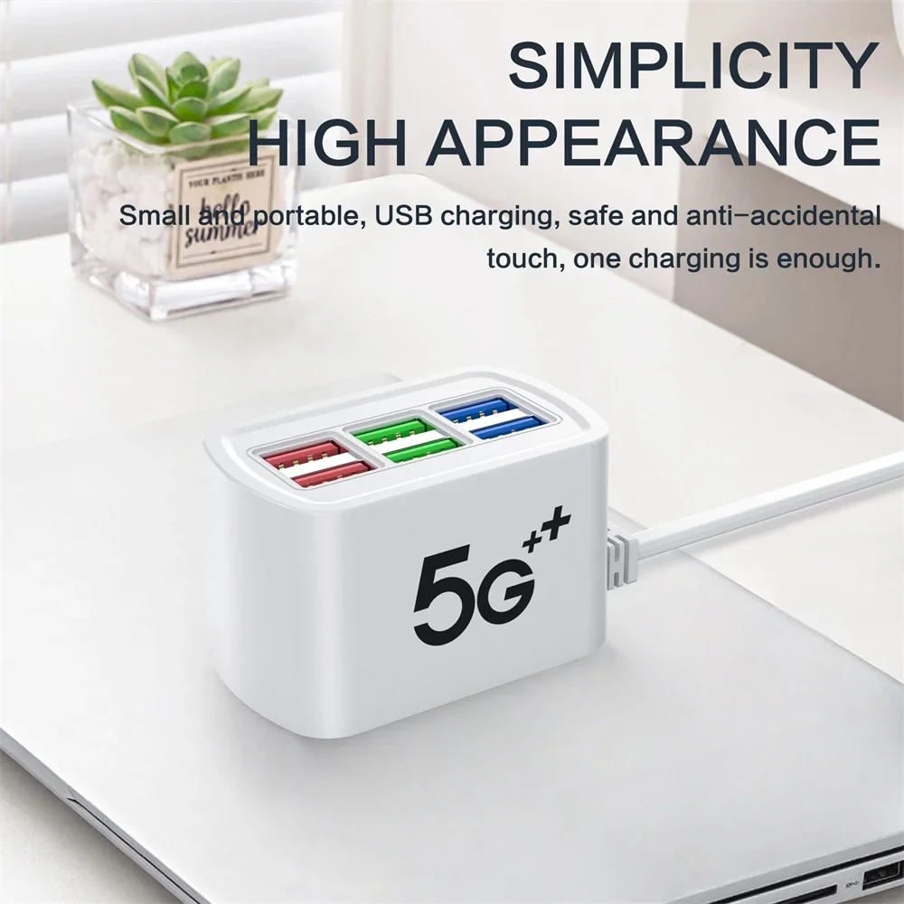 USB Charger Socket Multi Port Fast Charging Charger Power Adapter For iPhone Sam