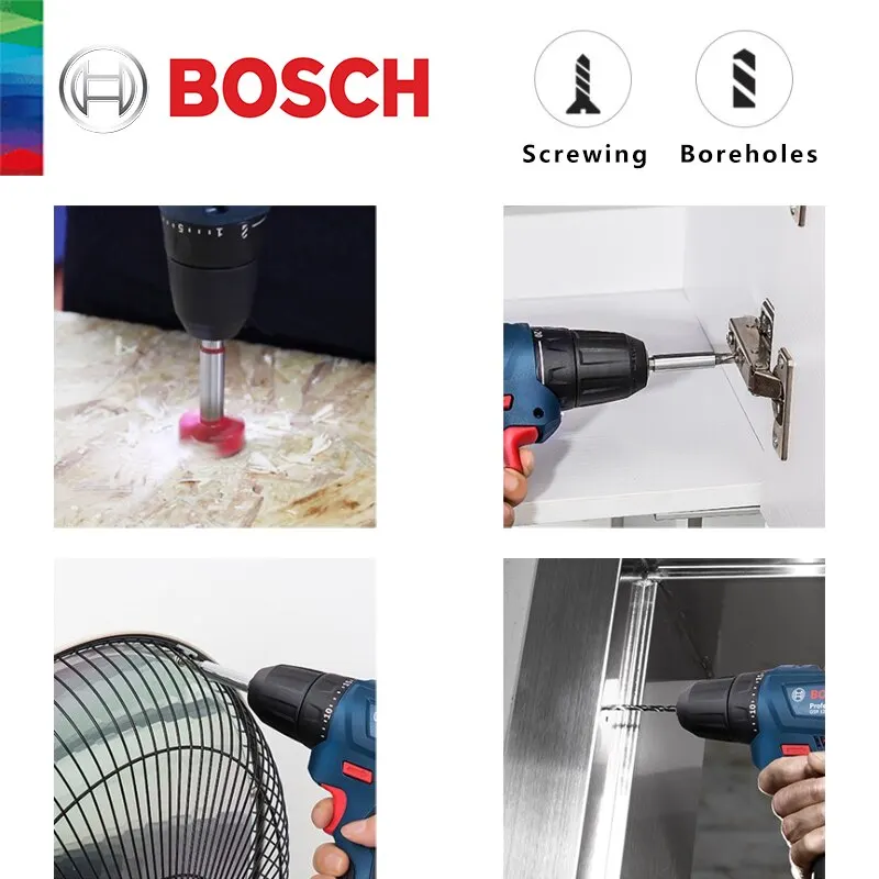 Atornillador Inalámbrico Bosch GSR 180-LI 1900 RPM – FERREKUPER