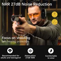 Safety Passive Earmuffs Ear Protection Hearing Protections for Shooting NRR 27dB Noise Reduction Soundproof Headset 2