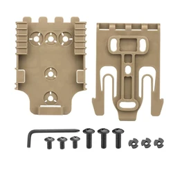 Tactical Quick Locking Gun Holster Platform for Universal Pistols (Tan QLS kit)