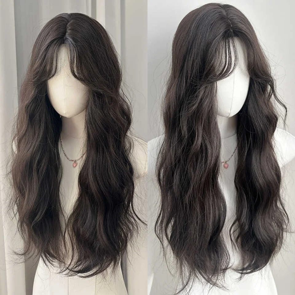 Black Synthetic Curly Wavy Wig for Women