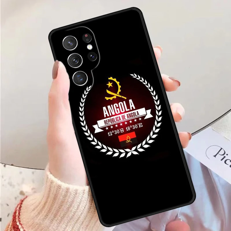 Angola Flag Cover For Samsung Galaxy S23 Ultra S22 S20 S21 FE S8 S9 S10 Plus Note 10 20 Ultra phone Case 22