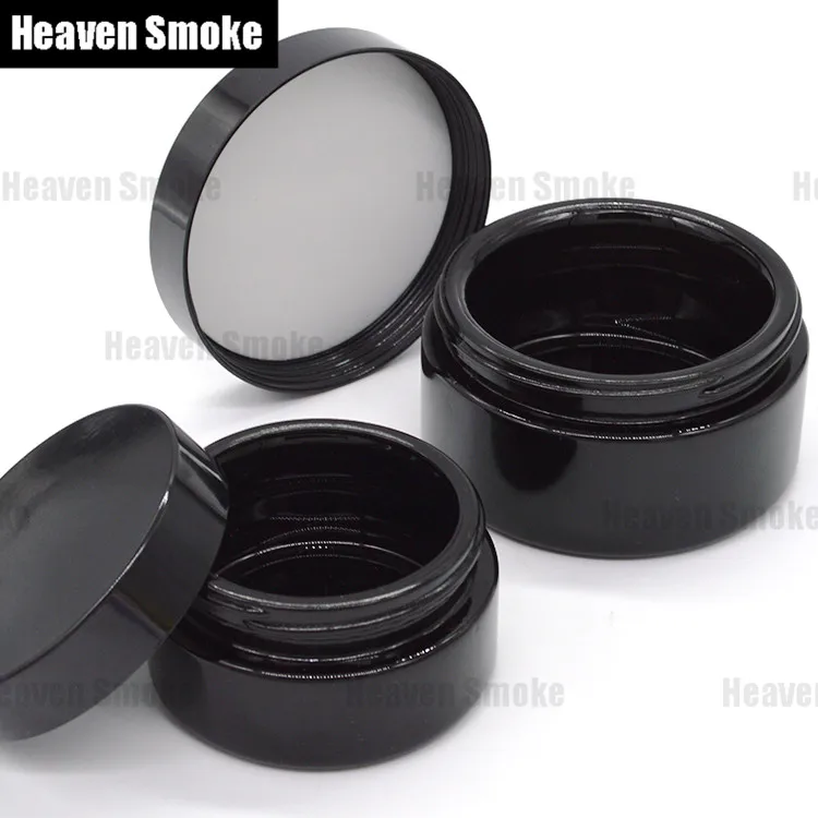 5ml to 1000ml Black Ultraviolet Glass UV Jars Wax Oil Concentrate Jar Airtight Container For Photosensitive Stuff Storage 6