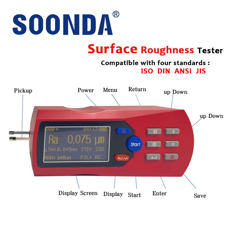 SurfaceStandardRoughnessTesterFinishTesterForVariousMachineryProcessedPartsSurface