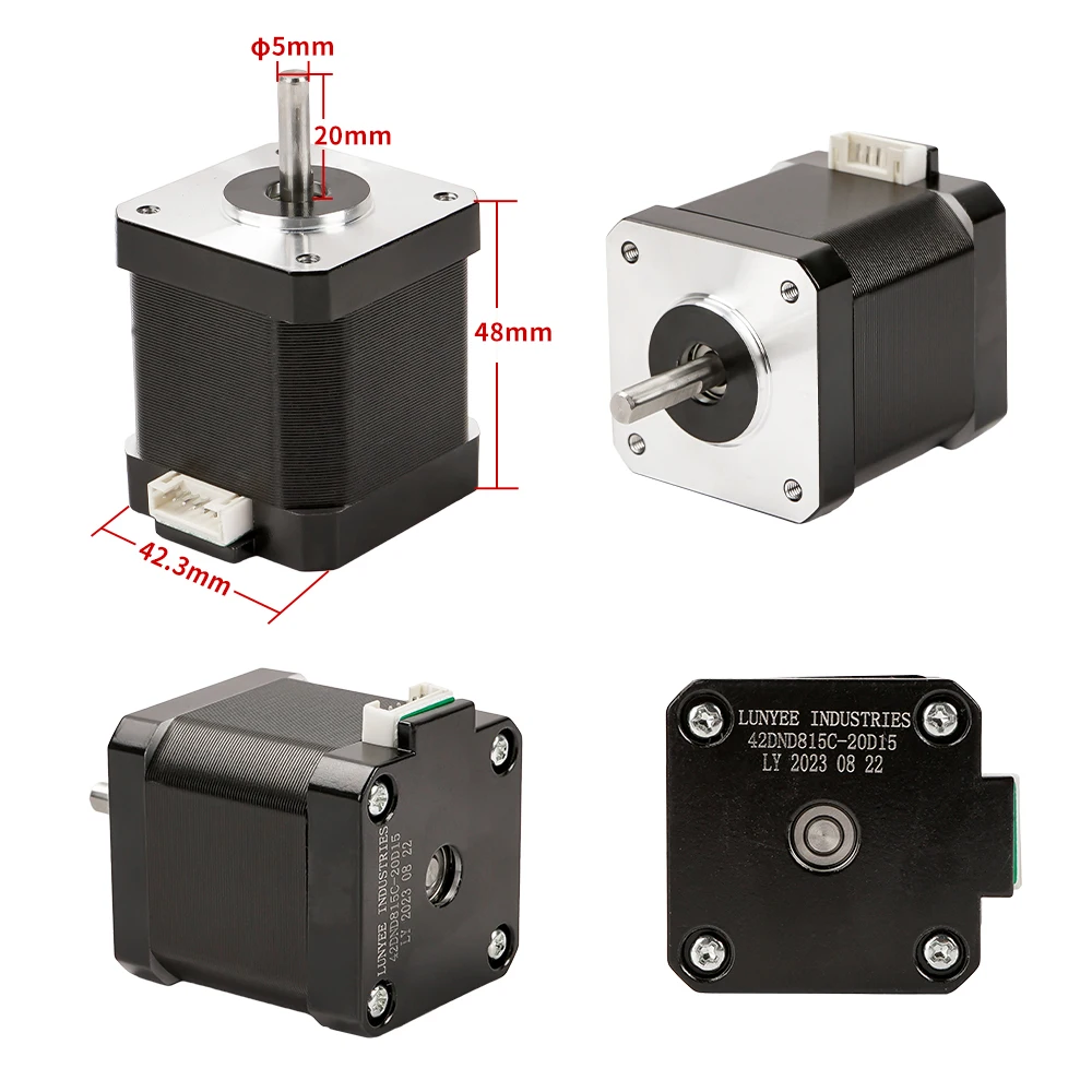 Nema 17 Stepper Motor 48mm 0.56N.m 1.7A Dual/Single Axle 42 Stepping Motor 3D printer CNC Engraving Milling Machine