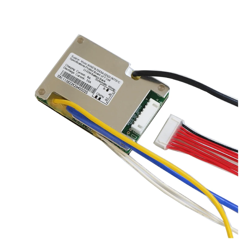 E-bike battery 7S 24V 15A BMS 24v lithium battery BMS for electric bike 24V 8Ah 10Ah 12Ah li-ion With balance function