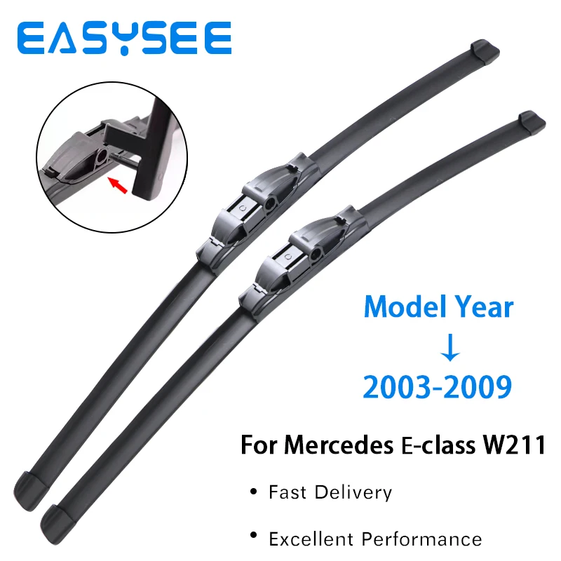 메르세데스 벤츠 E 클래스 W211 S211 용 자동차 와이퍼 LHD 전면 와이퍼 블레이드, 2002 - 2009 윈드실드 윈드스크린 윈도우 브러시, 26