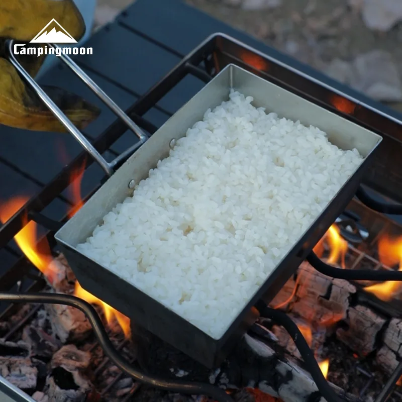 Stainless Steel Thicken Frying Pan Cooking Pot Set Campingmoon DO-2117 Beef Noodle Cook Set