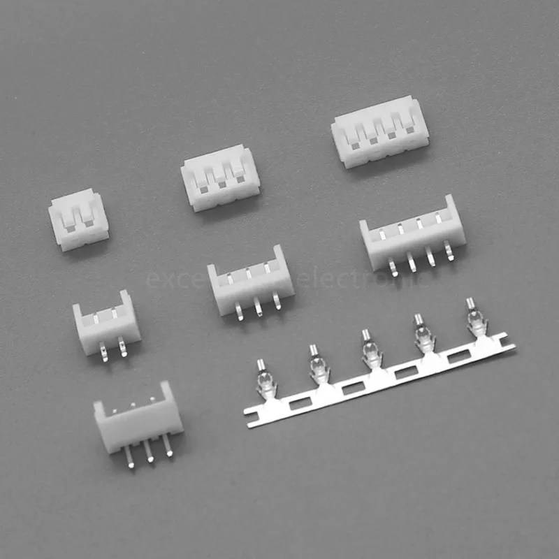 

50Pcs EH2.5 Wire To Wire Connector 2.5mm Spacing Straight / Curved Pin Header Socket / Housing / Terminal 2P 3P 4P 5P 6P 7P 8P