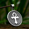 Vintage Eye Of Horus Stainless Steel Pendant For Men Ankh Cross Necklace Rune Fashion Biker Amulet Jewelry Gifts Dropshipping 3