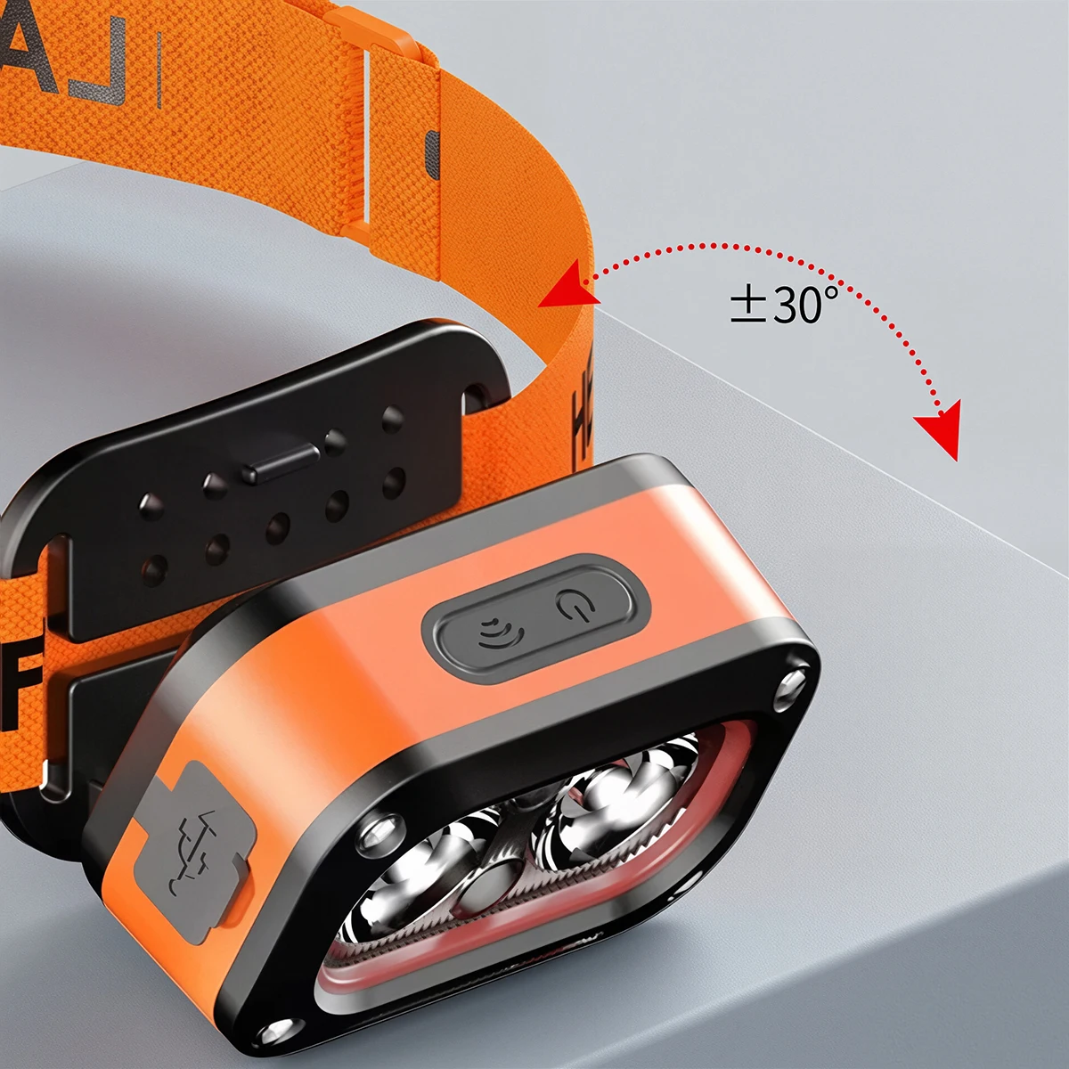 USB 충전 LED 헤드램프 5가지 모드를 갖춘 매우 밝은 헤드라이트 하이킹 캠핑 낚시를 위한 방수 미니 야외 센서 헤드램프