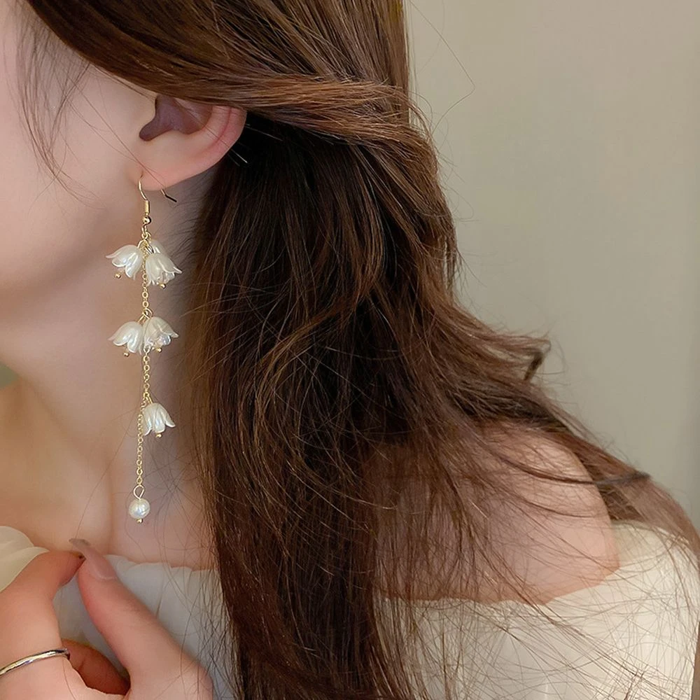 Pendientes cristal con flecos y para mujer, aretes elegantes, de lujo, de lujo| | - AliExpress