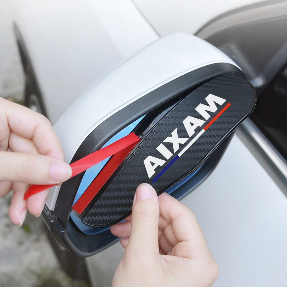 Car Rain Eyebrow Cover Auto Accessories For Aixam Minauto Mega EAixam 400 Gto Crossline Evo City Coupe Gti Crossover 500 Scouty rearview mirror rain eyebrow