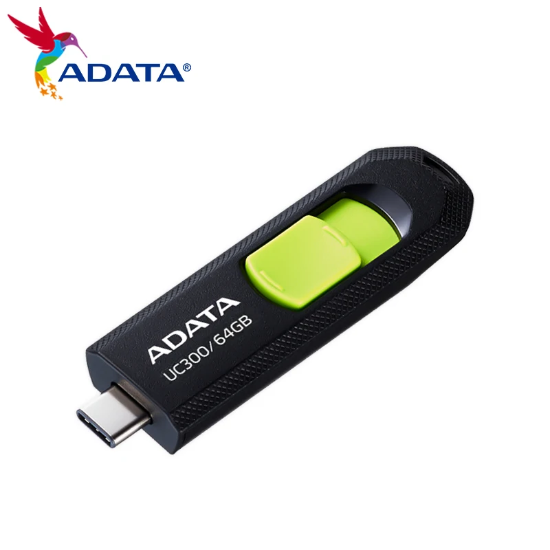 

ADATA USB 3.2 Type-C Pen Drive UC300 Portable Flash U Disk 32GB 64GB 128GB 256GB Max 100Mb/s USB Flash Drive Original Pendrive