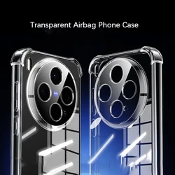 Ultra Shockproof Transparent Silicone Phone Case - Protective Back Cover for Vivo X100 Pro (Only Clear Case)