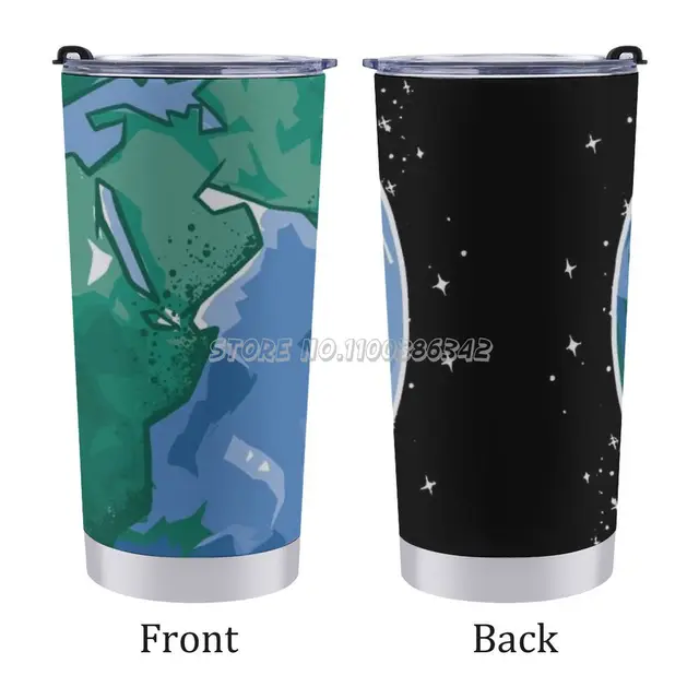 Erde Comic 20 Oz Autó Csésze Utazási Kávé Bögre Rozsdamentes Acél Szigetelt Kávéital Tea Képregény Geschenkidee Tier Welt Lust - Image 3