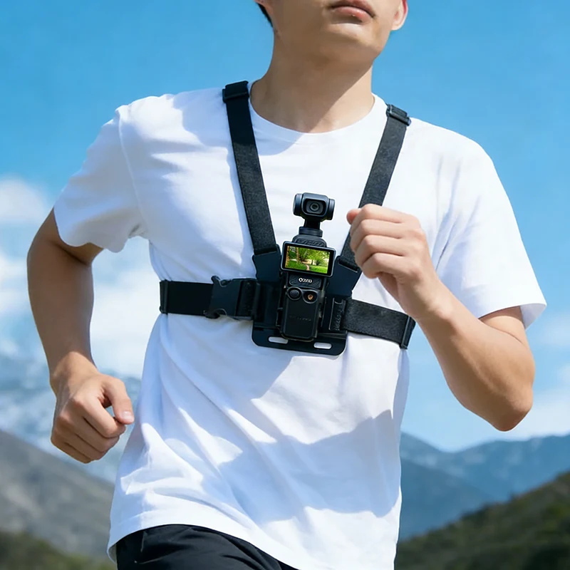 DJI 오즈모 포켓 1 2 / 포켓 3 4 / 오즈모 나노 카메라 액세서리용 가슴 스트랩 스포츠 촬영 안정화 방지 탈착식 탄성 벨트
