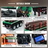 Huina Rc Truck Tractor 1313 1312 1:18 9Ch Alloy Remote Control Car Wood Transporter Light Sound Engineer Vehicle Christmas Gifts 4