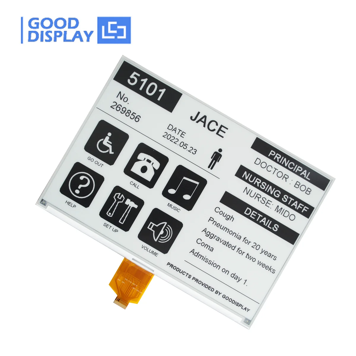 Big E-paper Screen 10.2 Inch E-Ink Display B/W SPI interface, GDEM102T91