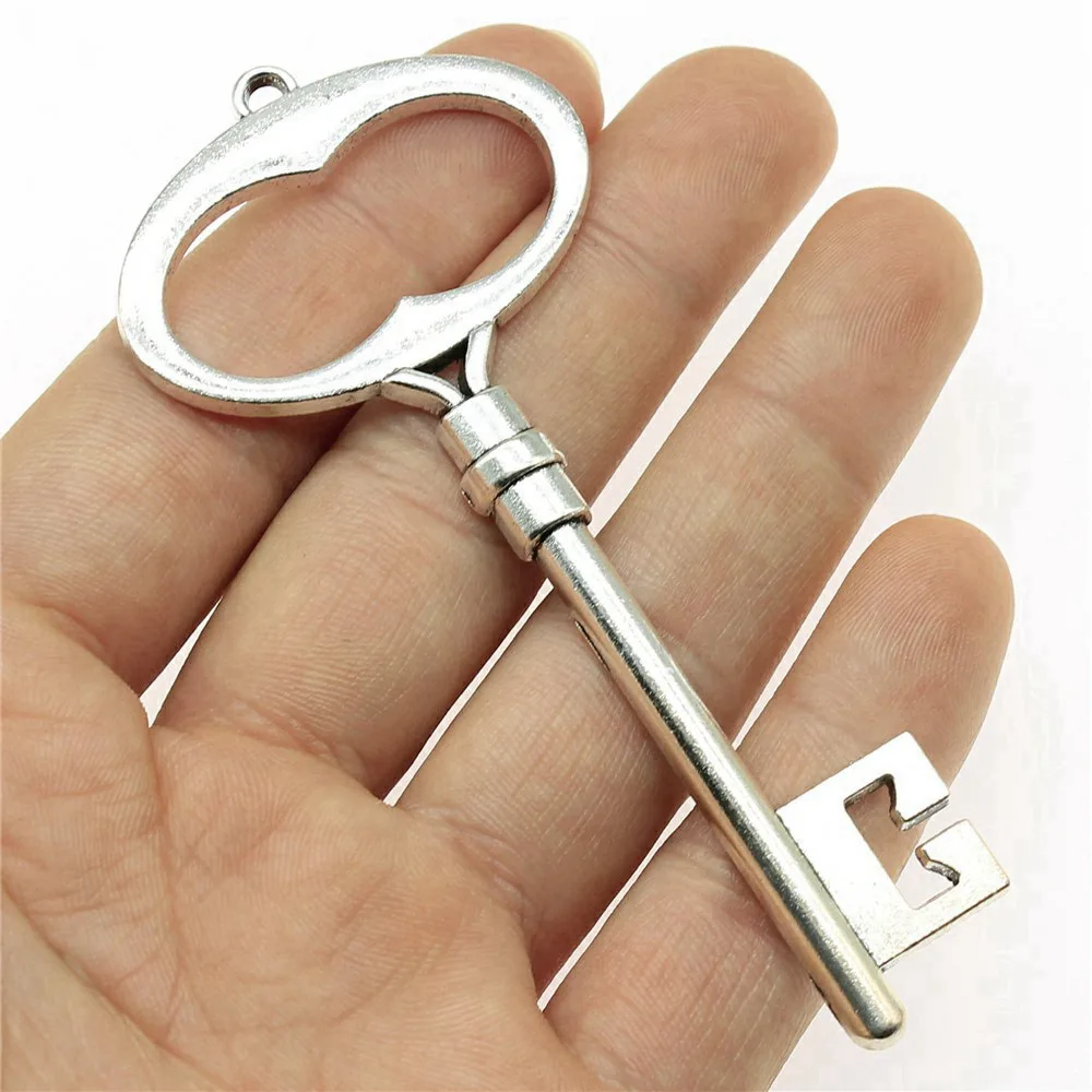 

Jewellery Big Key Charms New In Decoration 2pcs
