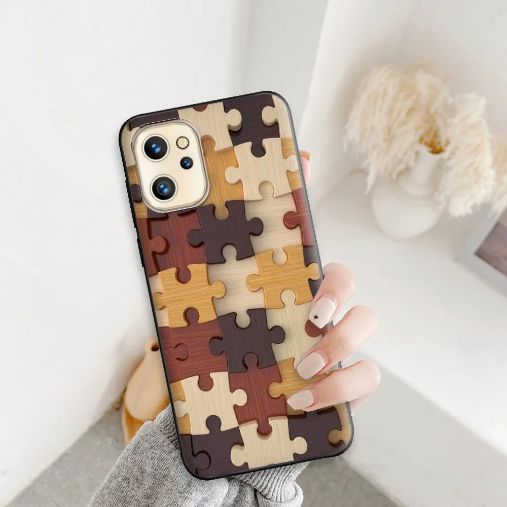 Artistic Soft Silicone Black Phone Bumper Case Cover