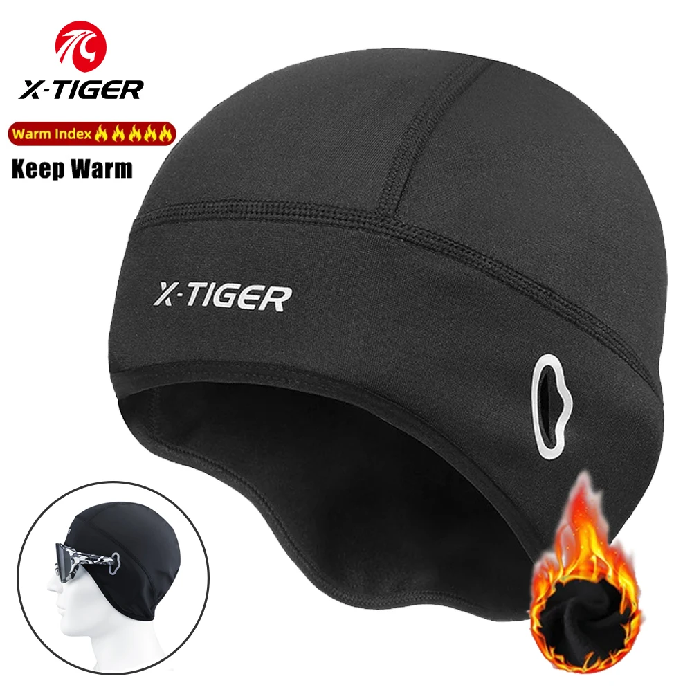 Cycling headwear X-TIGER Cycling Cap for Windproof Sun UV Protection Ski Running Motocycle Riding