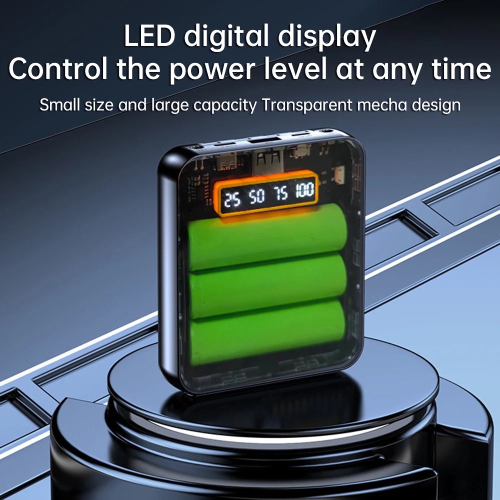 Mobile Power Bank DIY Kit 3Pcs 18650 Battery Box With 4-Wire Interfaces LED Digital Display Portable Battery Charge Storage Case