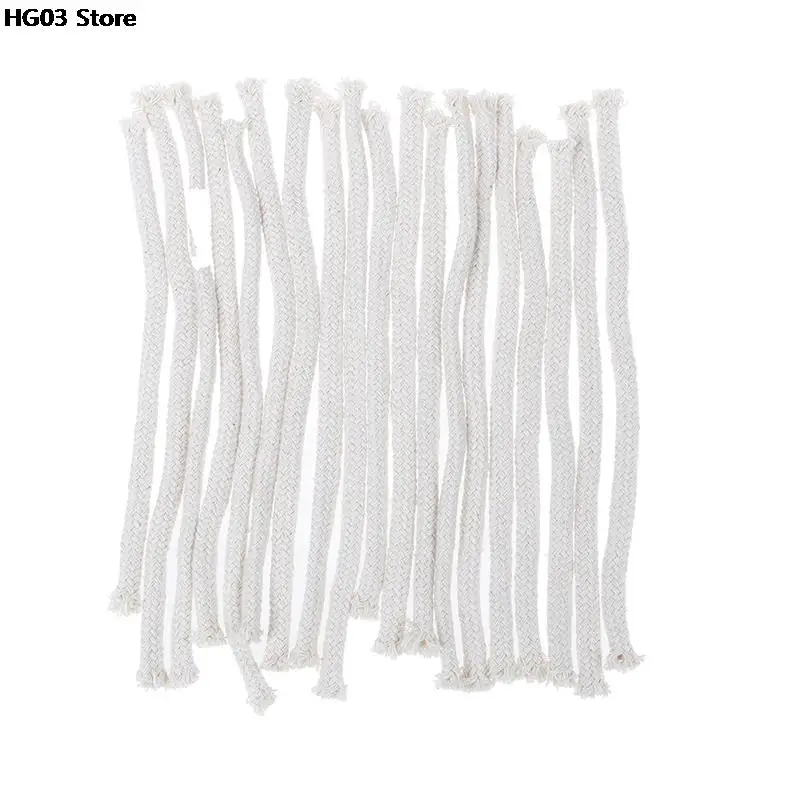 5Pcs 15cm Long Burner Alcohol Wick Rope Cotton Wick Round Cotton Kerosene Oil Lamp Wicks DIY Physical Materials