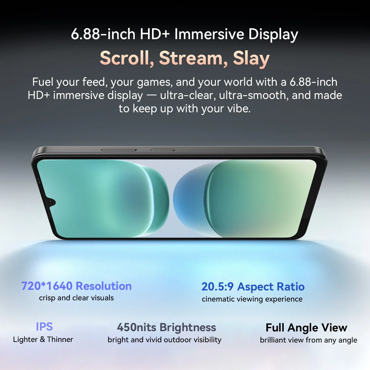 OSCAL TIGER 8 5G AI Smartphone,Unisoc T8100 Processor 6.88" 120Hz Display 8GB +128GB Storage, 5000mAh Battery Android 15,NFC