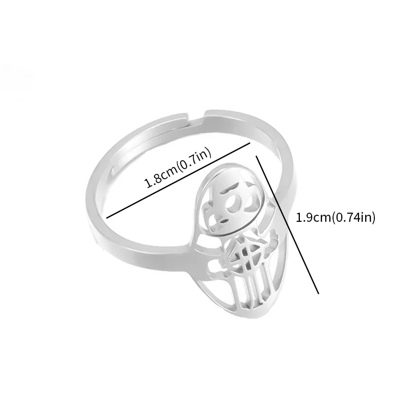 Stainless Steel Adjustable Ring for Men and Women