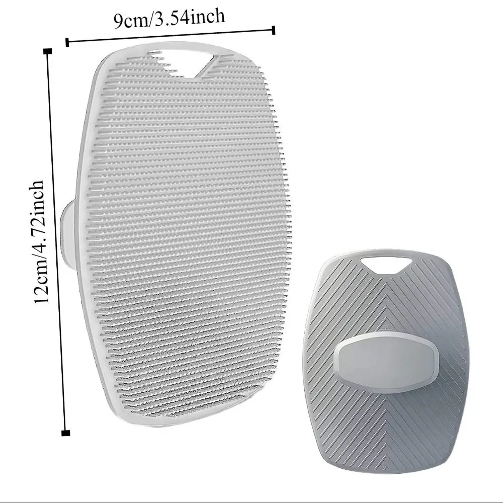 Wall Mountable Body Cleansing Scrubber Soft Handheld Exfoliating Shower Brush Portable Relaxation Silicone Body Brush Spa 6