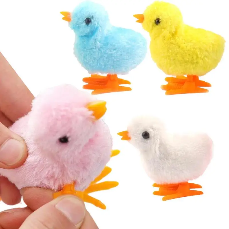 

Wind Up Chicken Toy No Battery Operated Chicken Wind-up Toys Wind Up Toys For Toddlers Easter Fur Chicks DIY Easter Egg Bonnet
