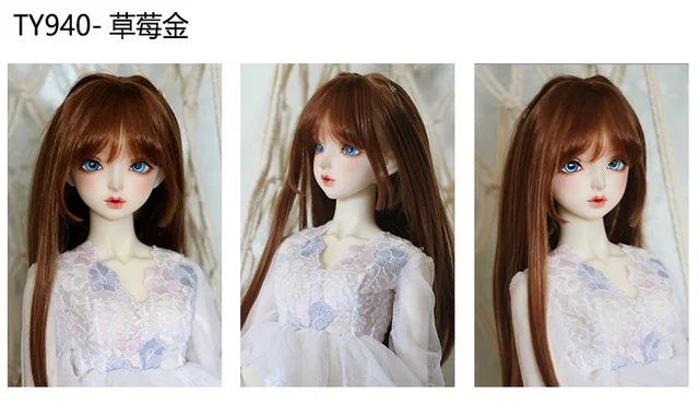 Blythe Doll Wig BJD SD Doll Wig Long Noodles Micro Volumes 1/3 1/4