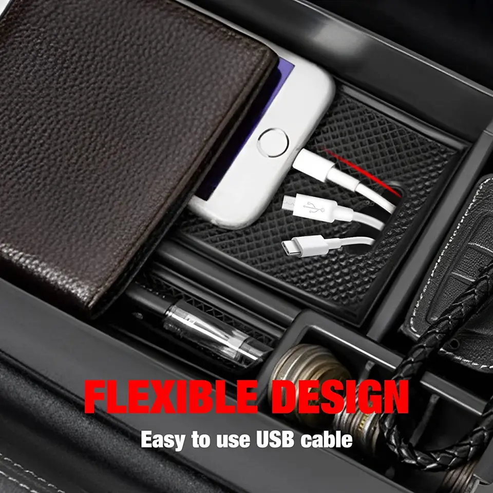 YEE PIN Voor Mercedes C-klasse W205 2015–2021 / Benz GLC X253 2016-2022 Autodeur Accessoires W205 GLC X253 Opbergbox Organizer Console Zijtas Opslaan Kleine Verandering