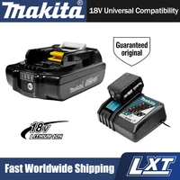 Lithium-ion Makita Original 18V 3.0Ah Rechargeable Power Tool Battery Charger and DGA404 DTD173 TWO04G DTW700 High-Quality