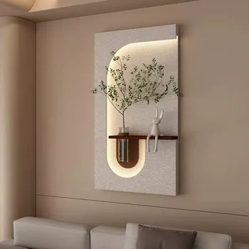 3D Sandstone Cream Wall Lamp Art 1