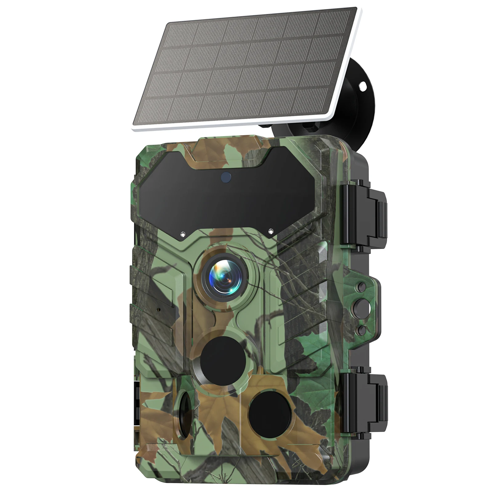 Solar Camera Outdoor Wireless Trail Camera 32MP Infrared Night Vision WiFi Enabled IP66 Waterproof Wildlife Hunting Camera