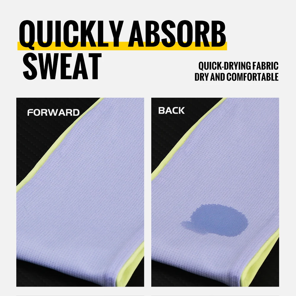 Anti-Slip Sports Headband Sweat Absorbing Headband Breathable Fitness Running Hair Band Quick Dry Elastic Cycling Hairband