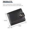 Men's Business Wallet Retro Artificial Leather Foldable Short Wallet Credit ID Card Storage Card Holder Hasp Clutch Bag Purses 6