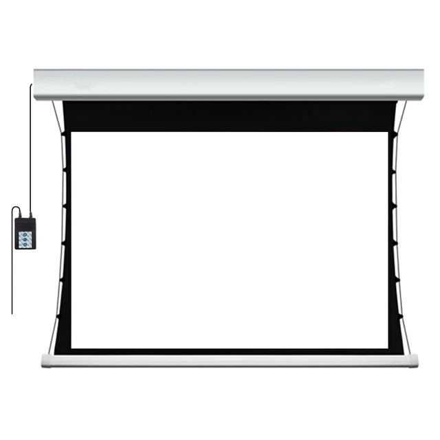 150"Tab-tension Motorized Projector Screen, Upgraded 150 Inch 4K 16:9 HD  3D Good Quality Projector Screens