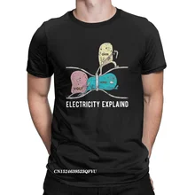 Camiseta de algodón puro para hombres, camisa clásica con estampado de ley de ohmios, Ohm Volt Amp, Física