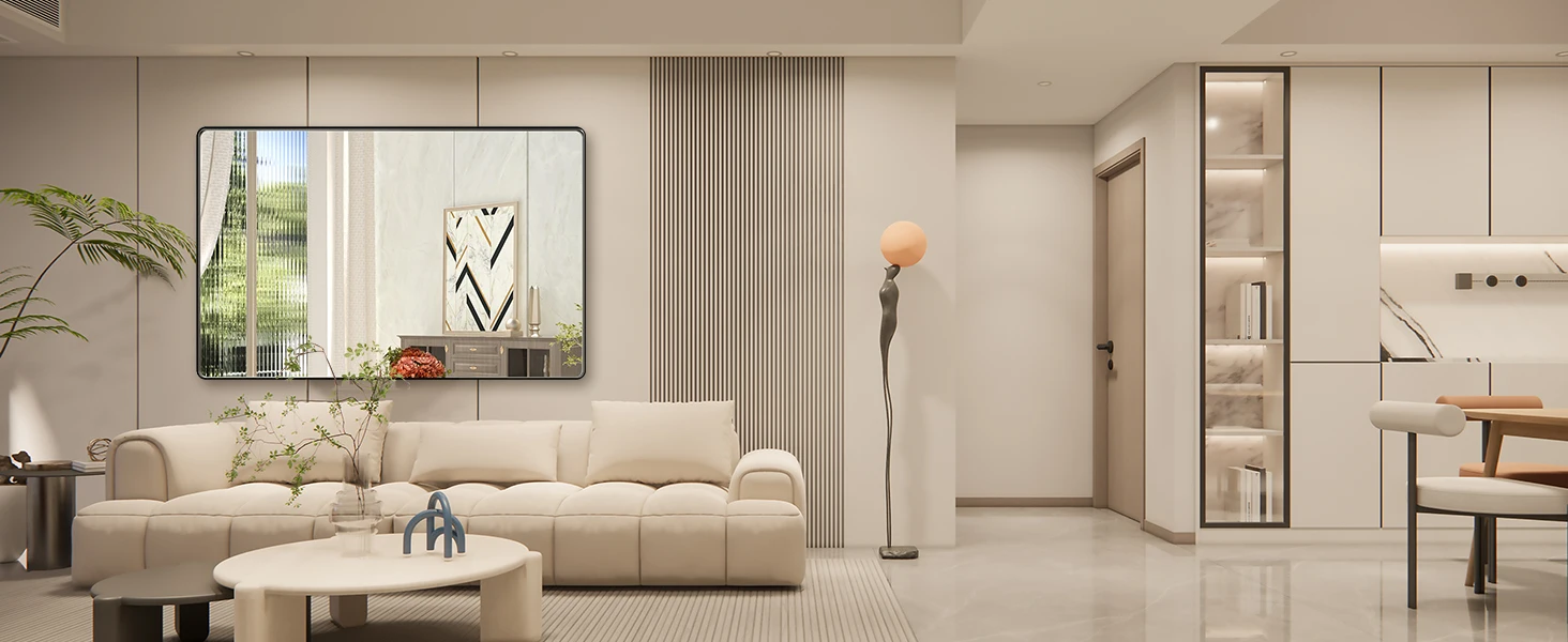 black frame mirror rectangle mirror for bathroom farmhouse bathroom mirror decorative mirror