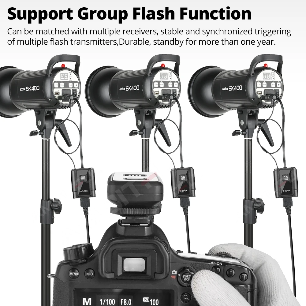 Flash Trigger Godox DM-16 Channel Wireless Radio for Canon Nikon Olympus Pentax Cameras