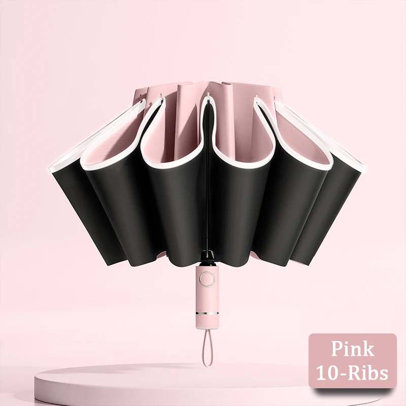 

102cm Big 12 Ribs Strong Umbrella Enlarge Diameter Automatic UV Parasol Wind And Rain Resistance Bumbershoot