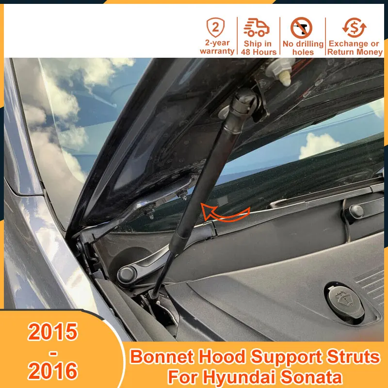 

Bonnet Hood Support For Hyundai Sonata 2015-2016 2015 2016 Accessories Shock Absorber Hood Gas Damper Lift Strut Bars