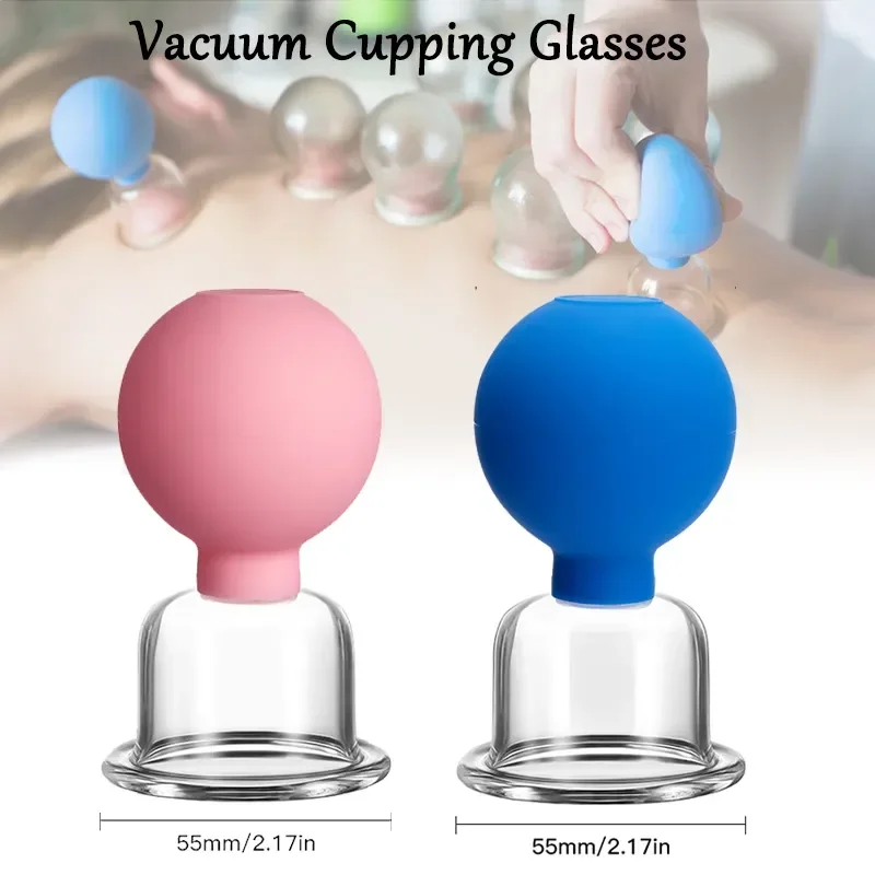 

Vacuum Cupping Glass Jar Cellulite Massager Facial Skin Lifting Tool Therapy Massage for face Anti Cellulite Body Slimming