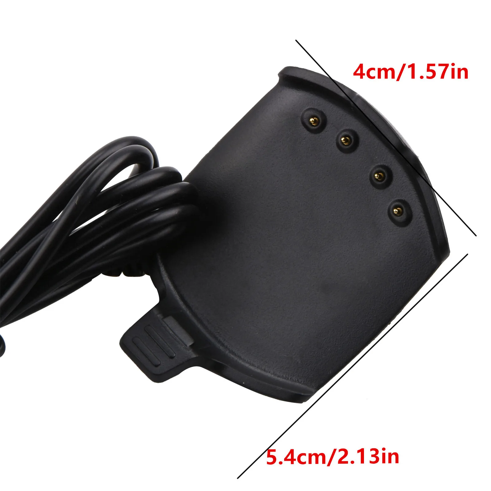 Garmin Approach S2 S4 GPS 시계 용 USB 케이블 충전기 고품질 검정색 솔리드 플라스틱 경량 Protable 시계 액세서리
